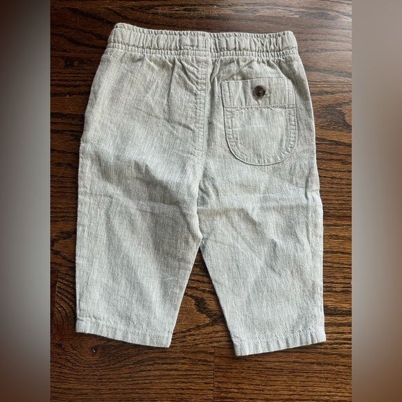 Cat and Jack reinforced knee shorts Sz. 12 Mo linen cotton NWT - Picture 2 of 3